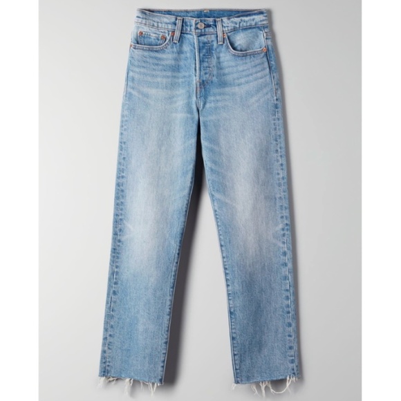 Aritzia | Levi’s Wedgie Straight Jeans | Size 24 | Light Wash - Picture 1 of 7